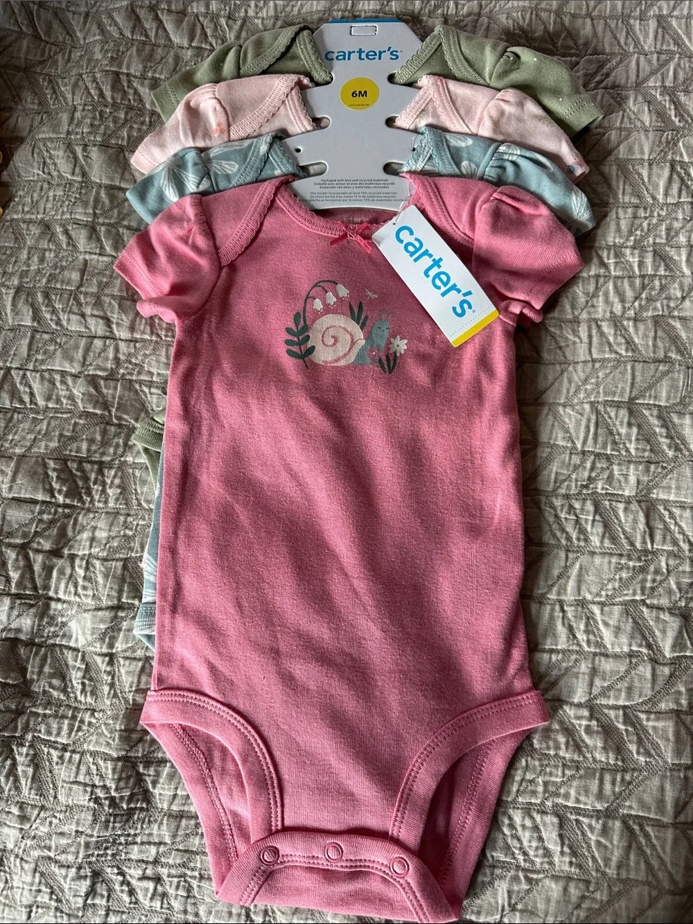 Carter's Girl Short-Sleeve Baby Bodysuit Pack